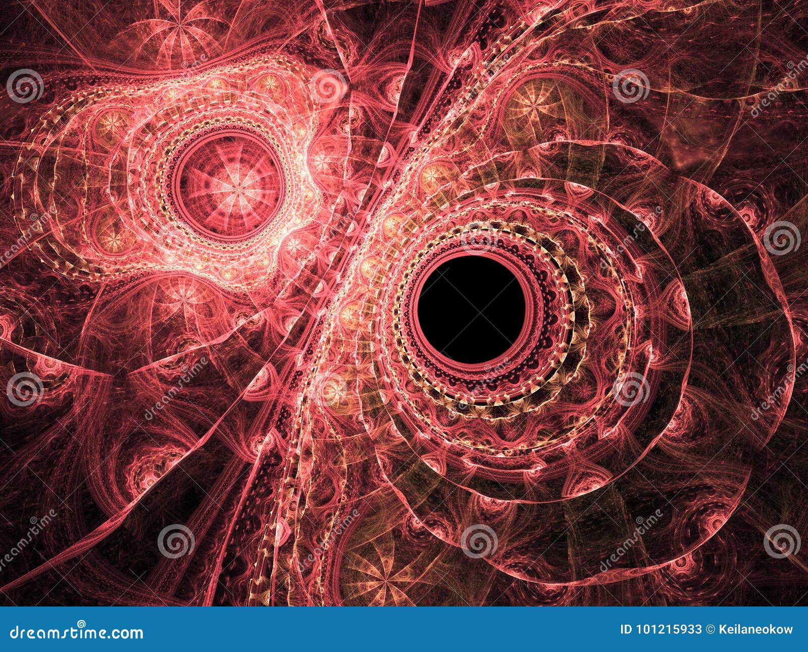 Red lacy clockwork pattern stock illustration. Illustration of chaos