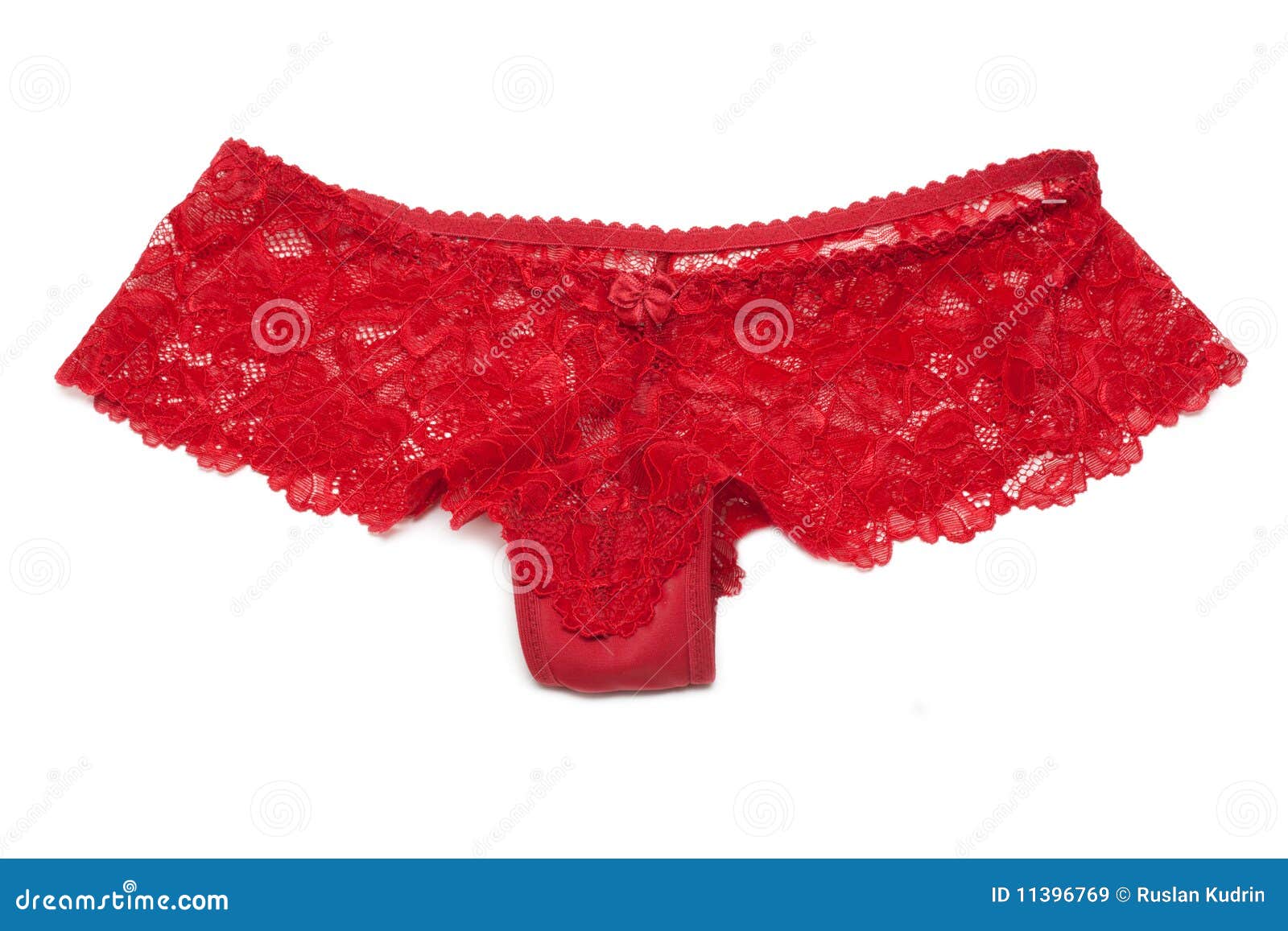Red Lacy Panties on White Background Stock Image Image of panties
