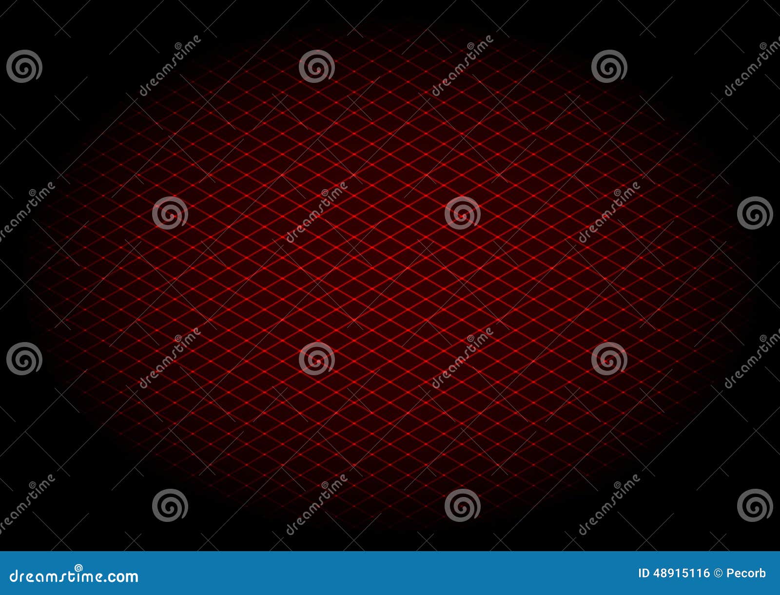 red laser grid diagonal in elipse