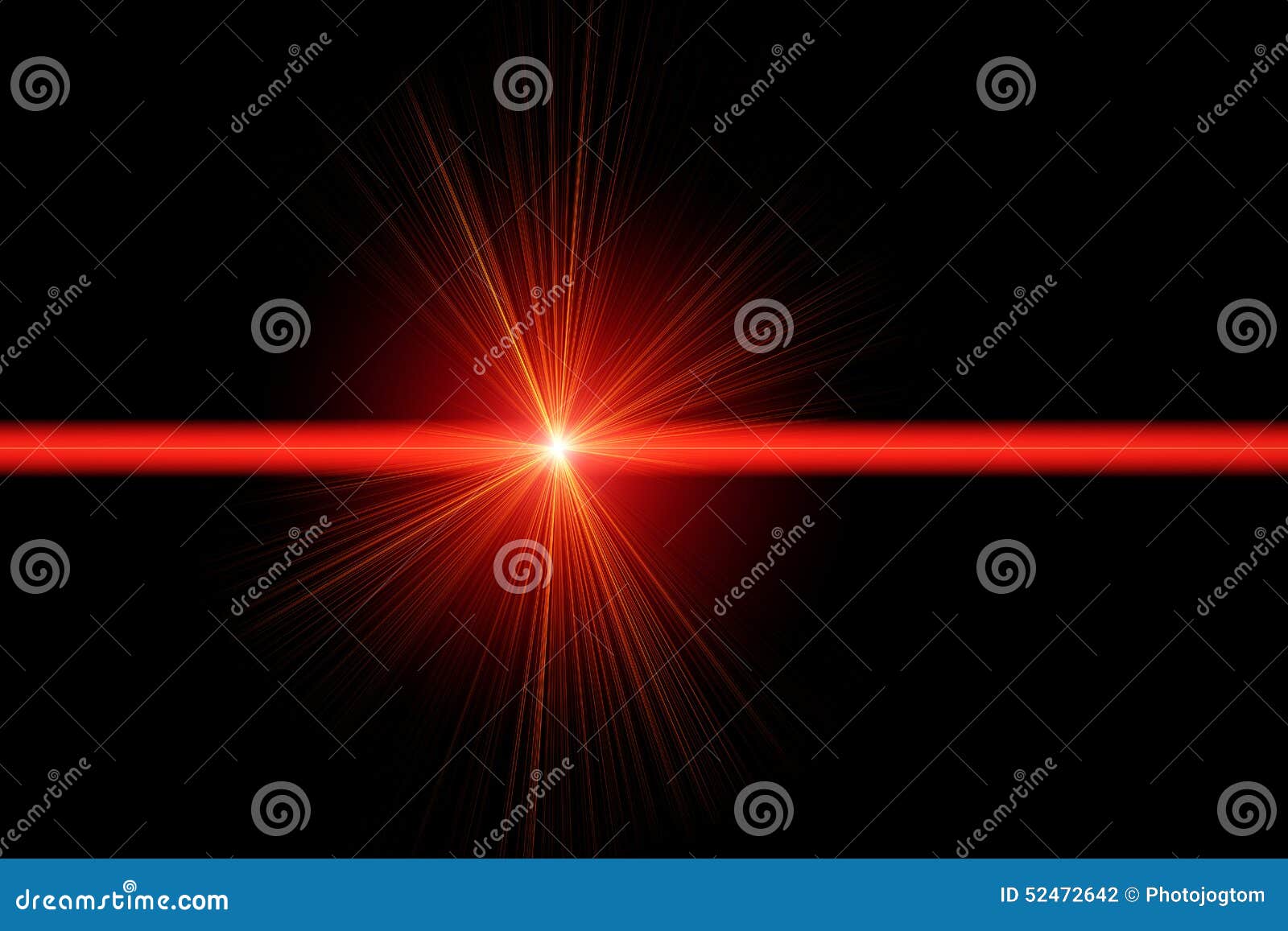 Red laser light of communication - 52472642