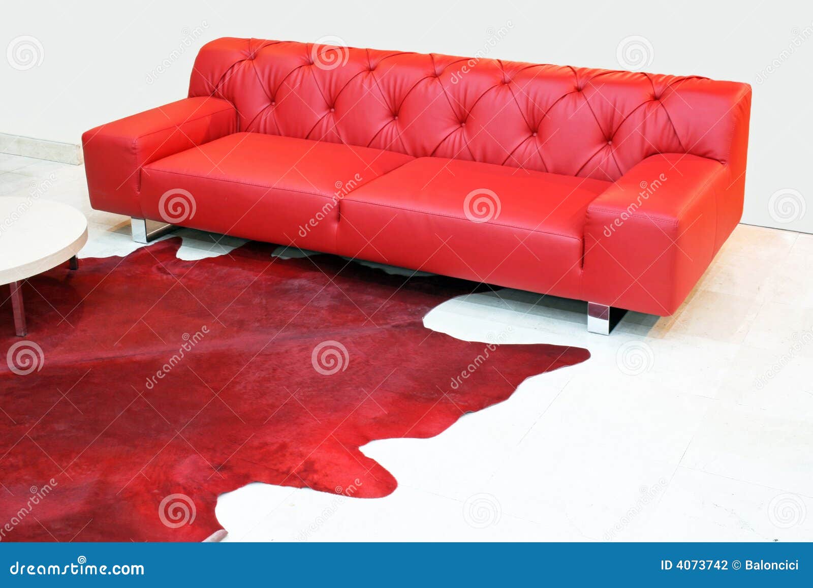 Red leather stock photo. Image of house, leather, bright 4073742