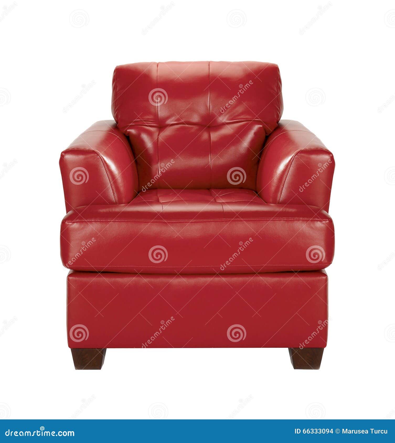Red leather chair stock photo. Image of fashion, office 66333094