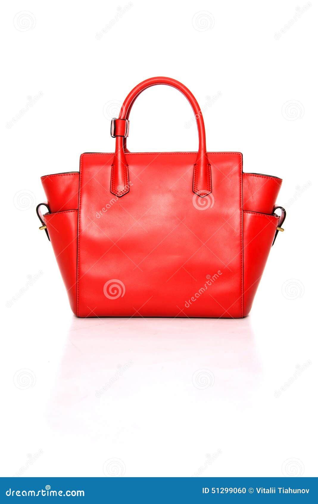 Red Leather Ladies handbag stock photo. Image of stylish - 51299060