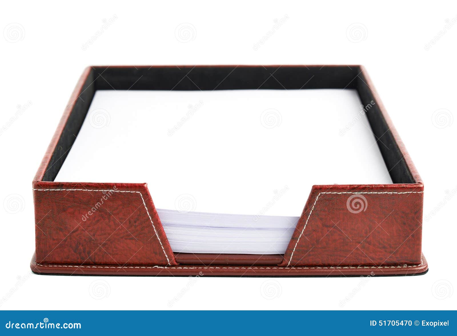 Red Leather Paper Holder Box Stock Photo Image of notice, equipment