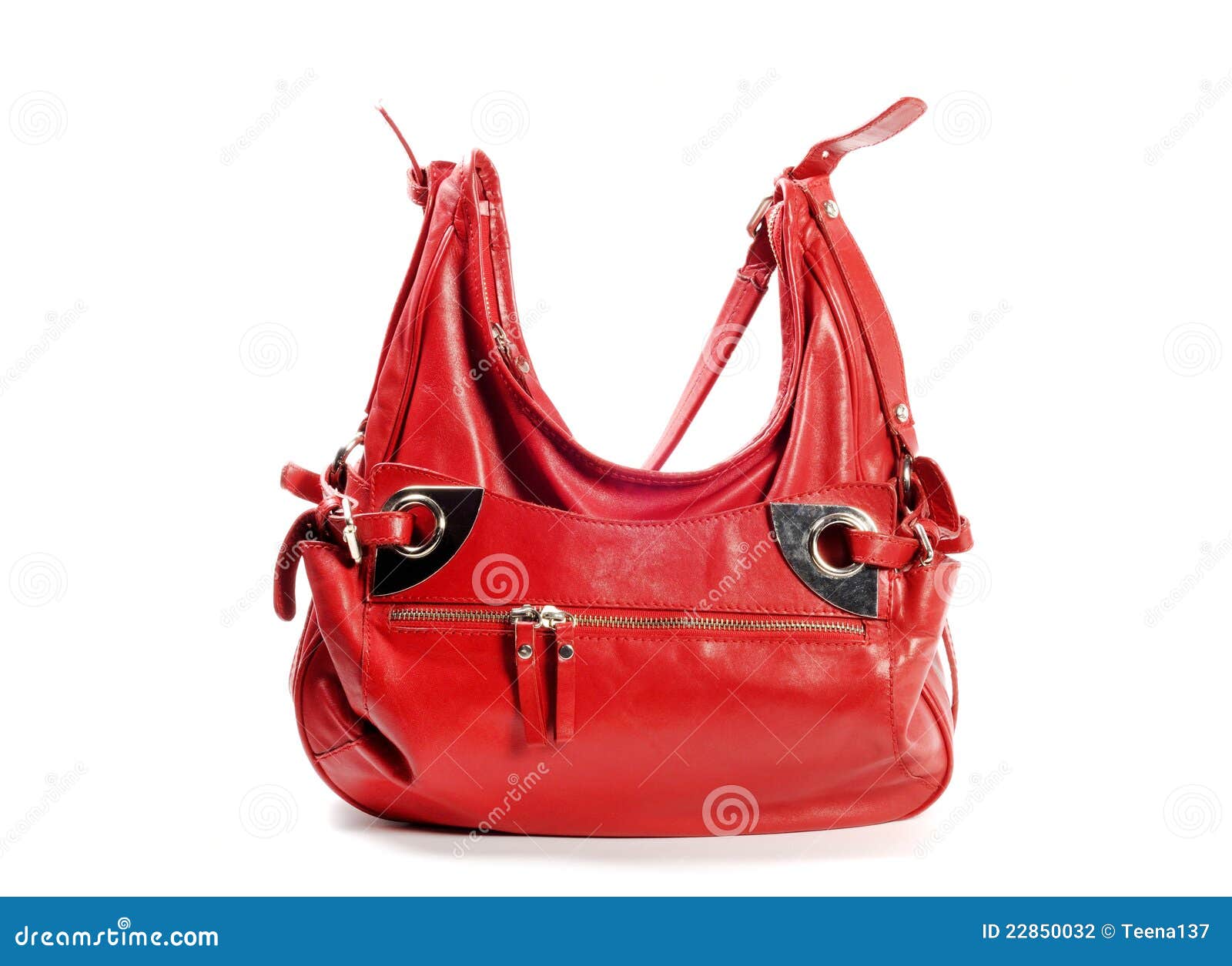 Red leather purse stock photo. Image of design, handbag - 22850032