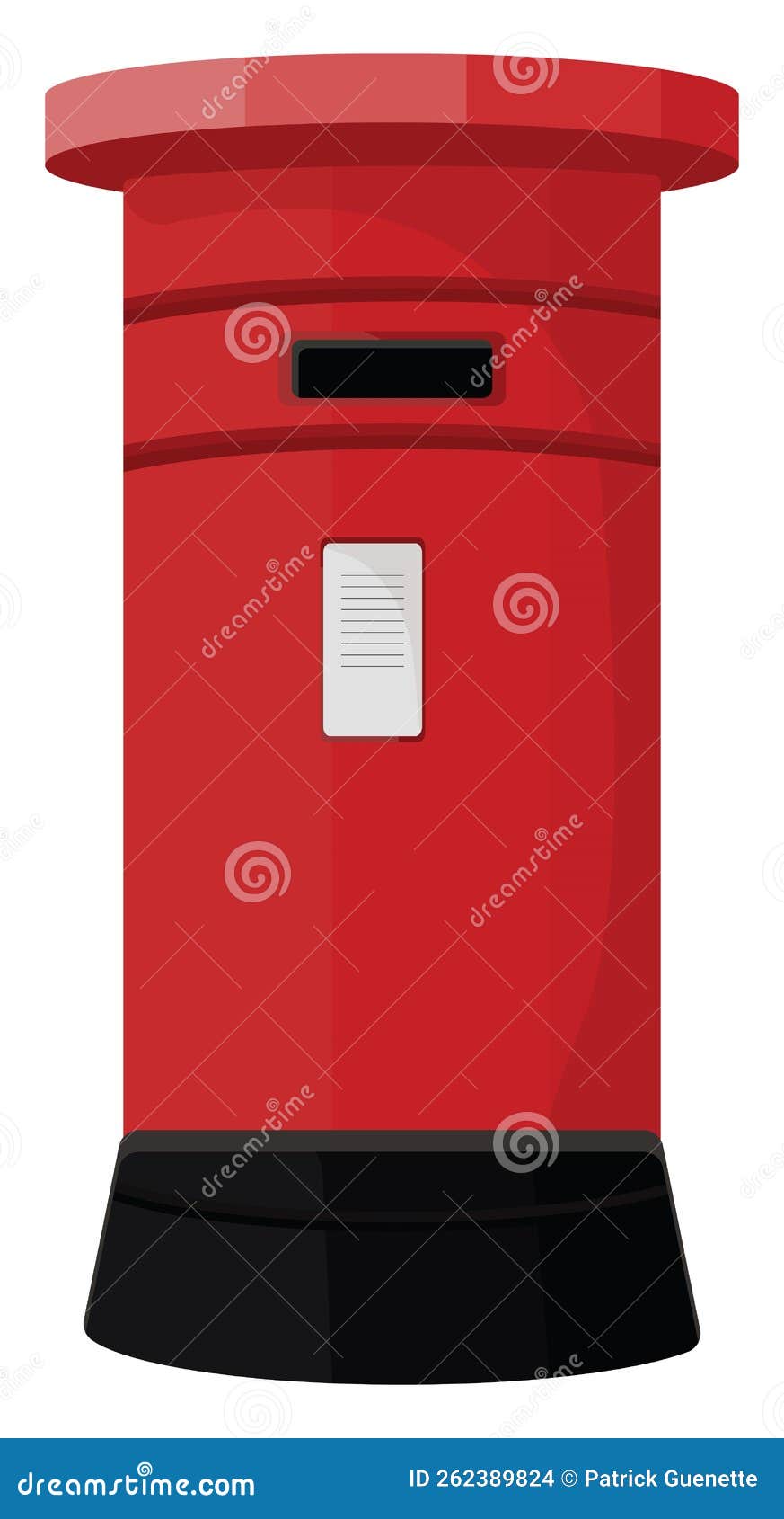 Red letter box, icon stock vector. Illustration of business 262389824
