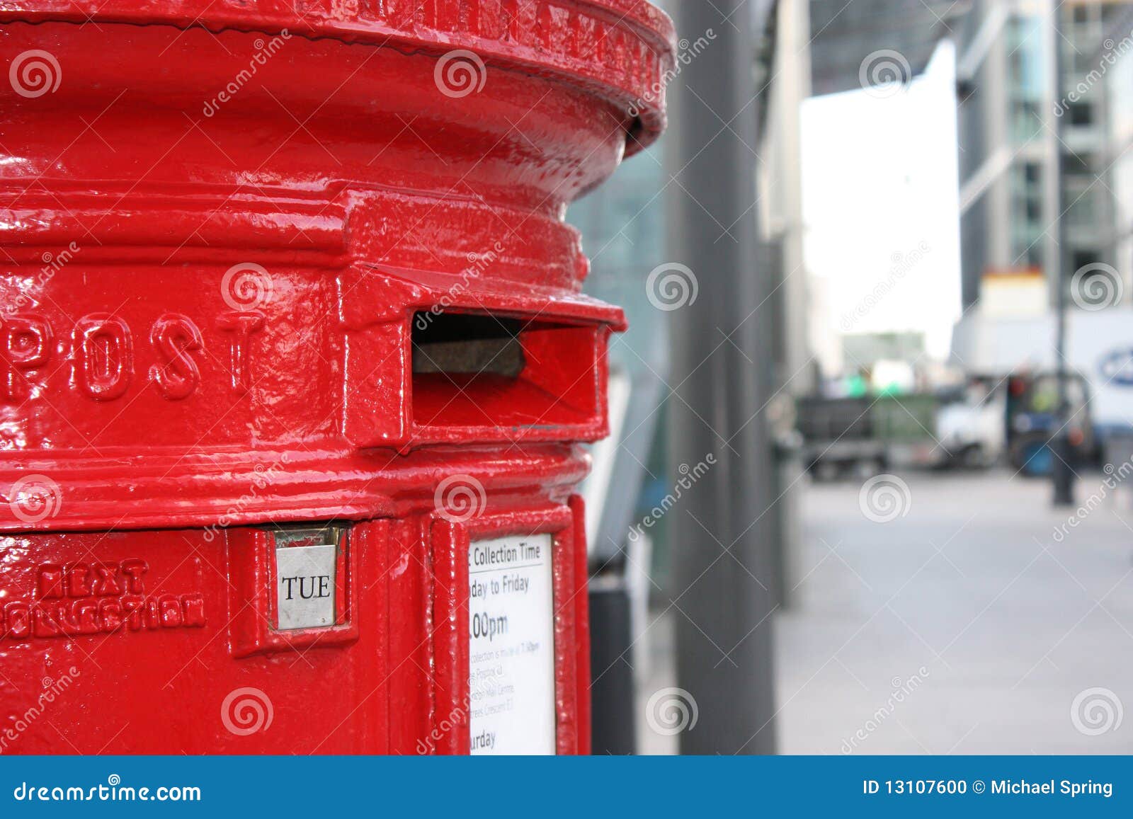 Red letterbox stock photo. Image of city, post, ornate 13107600