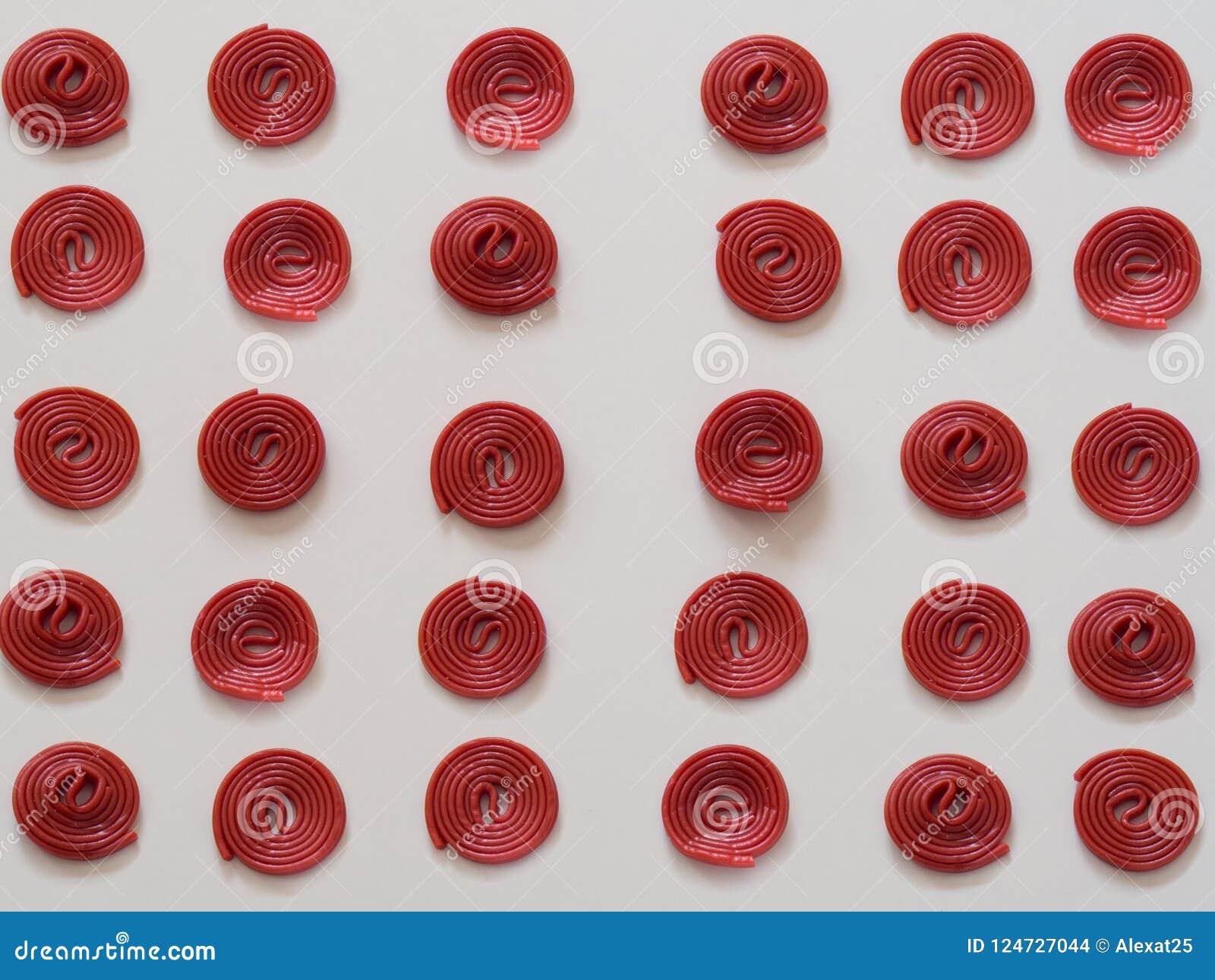 Red Licorice Candies Pattern Stock Photo Image of spiral, pile 124727044