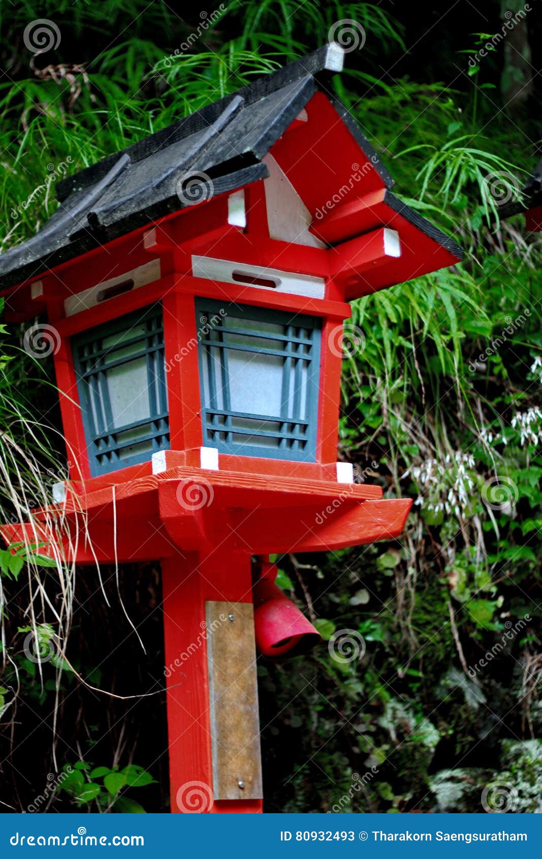 Red Light Poles Continued Staircase Entrance To Kibune-jinja Shrine ...