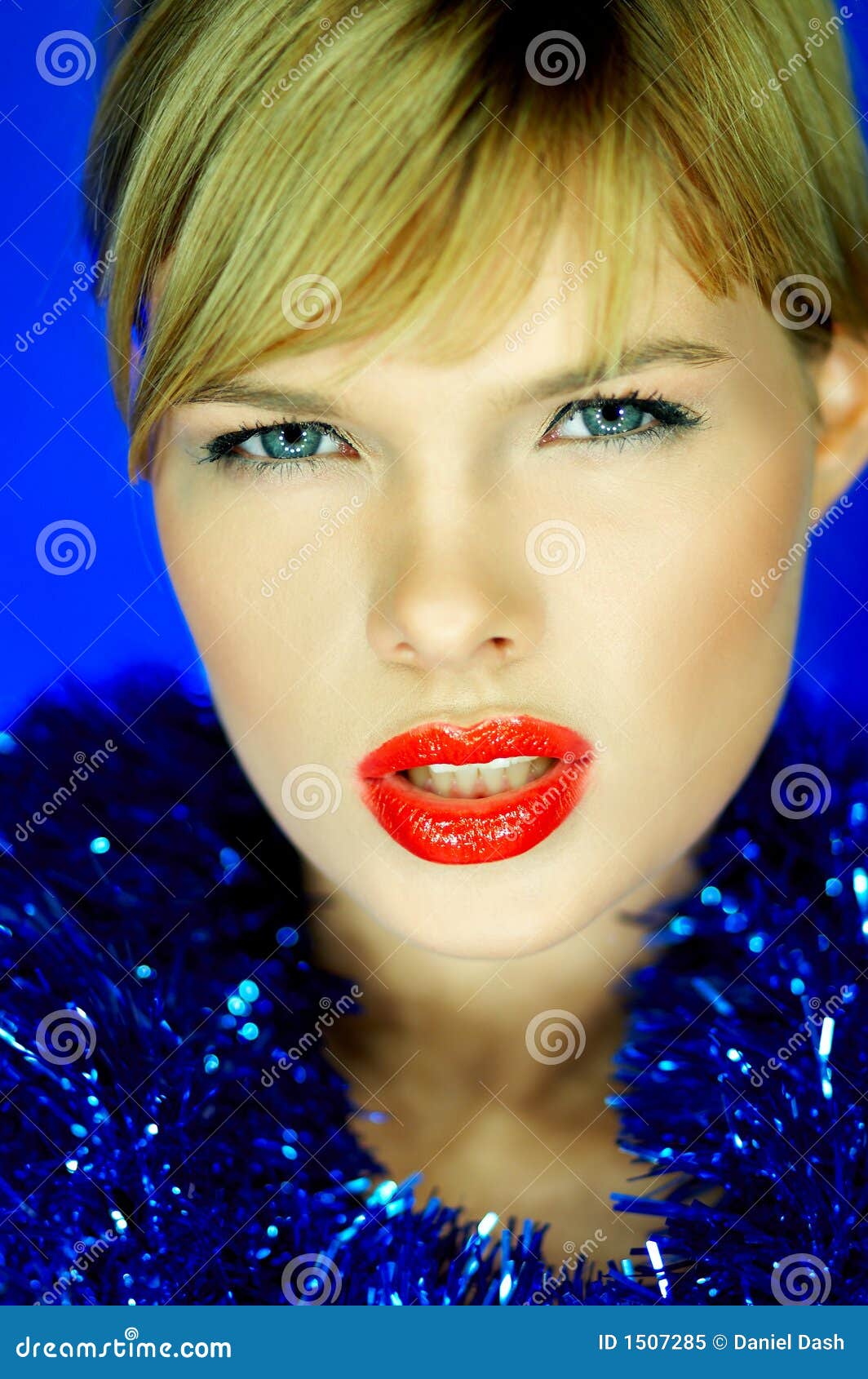 Red Lips 2 stock image. Image of glossy, lipstick, chain - 1507285