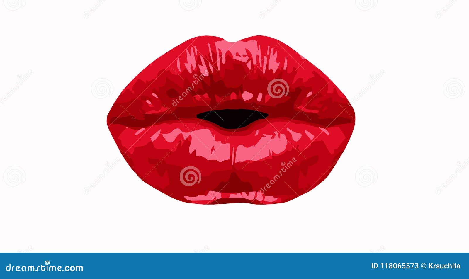 Red Lips Graphic in for Modern Graphics Stock Vector Illustration of