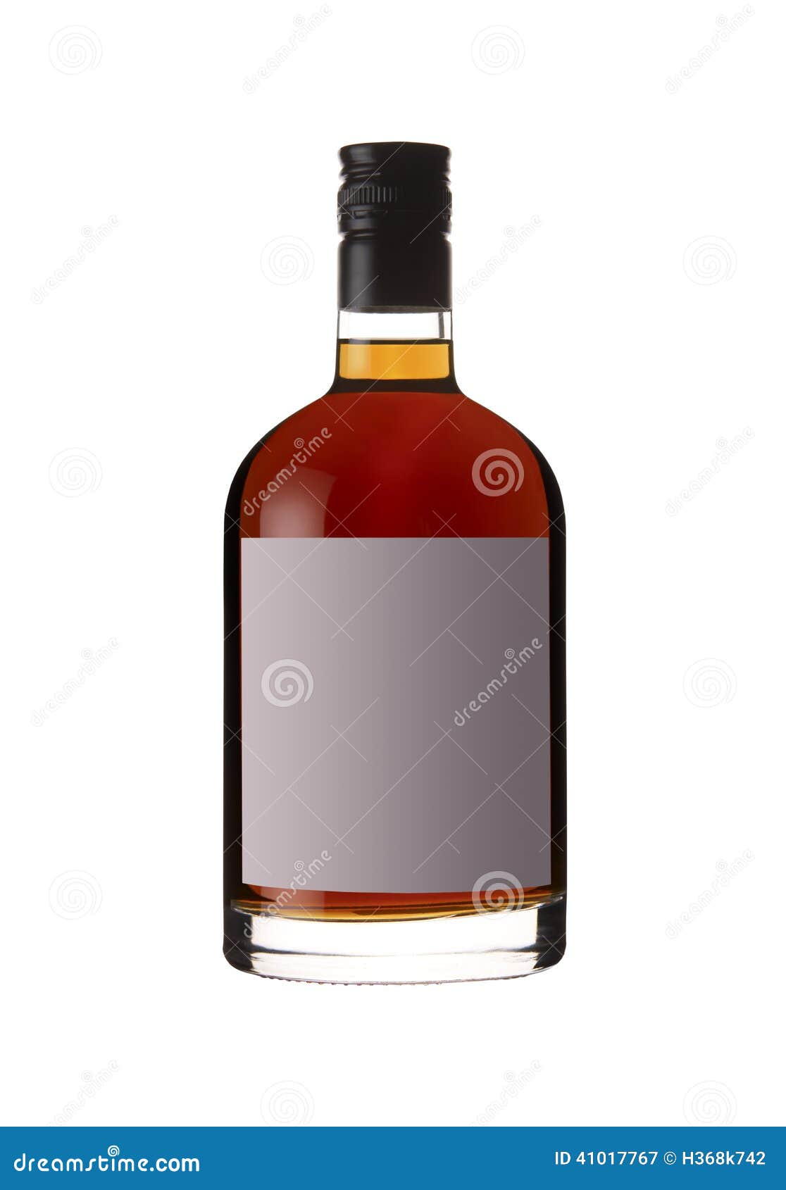 Red Liquor Bottle Isolated on White Stock Image Image of shape, isolated 41017767