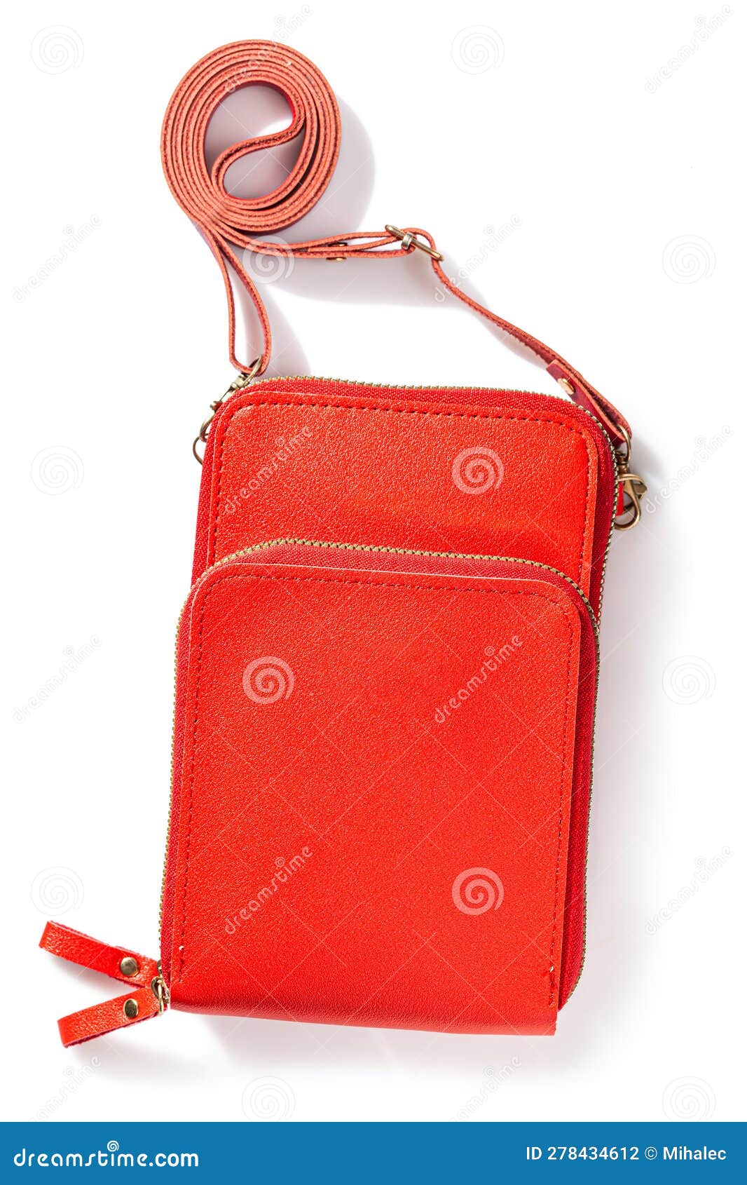 Red Little Bag Isolated on White Stock Photo Image of purse, elegance