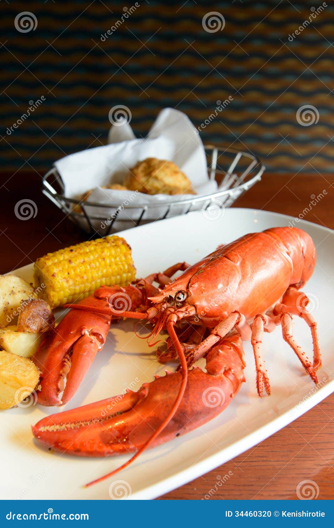 Red lobster stock photo. Image of corn, grilled, roasted 34460320