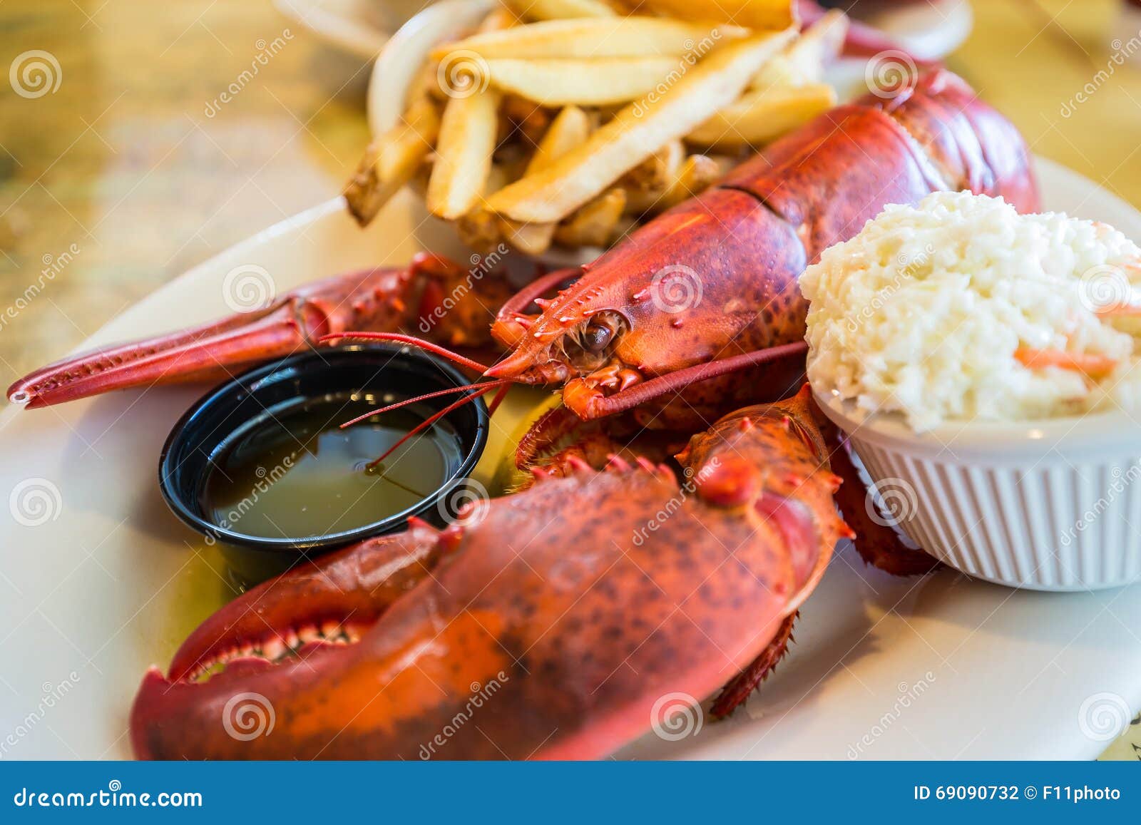 Red Lobster Served on Plate Stock Photo Image of meat, feast 69090732