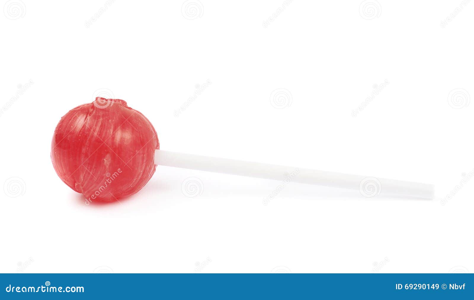 Red Lollipop Candy Isolated Stock Image - Image of isolated, sphere