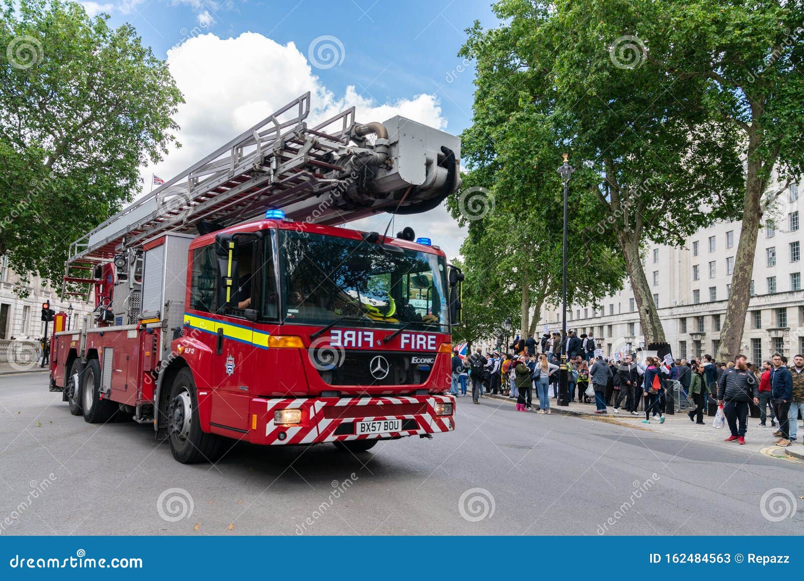 Red London Fire Brigade Truck Editorial Stock Photo ...