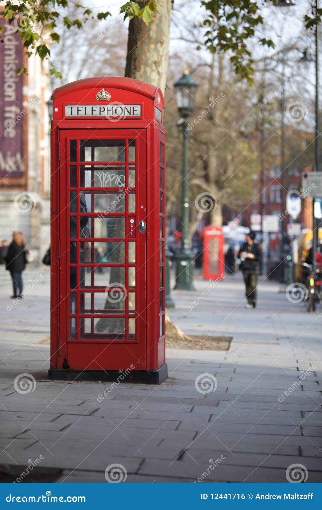 Red London Phone box stock photo. Image of telephone 12441716