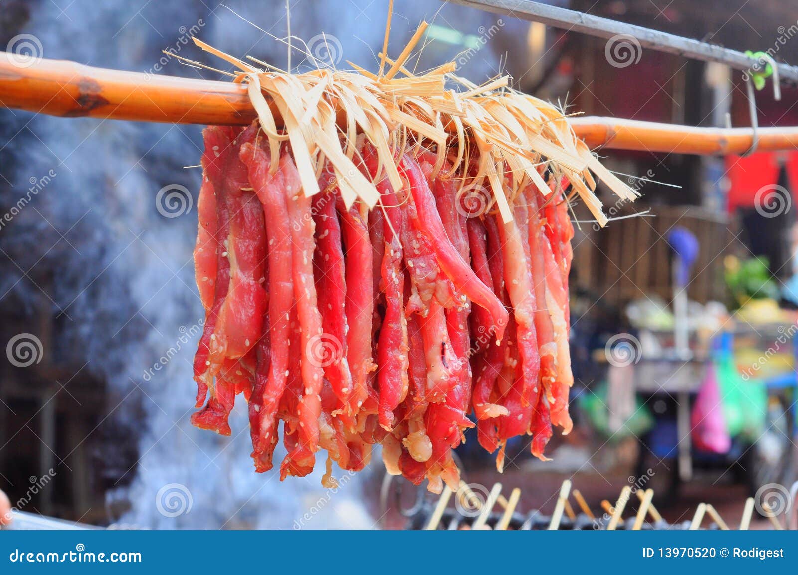 Red Long Beef Hang Local stock photo. Image of five, clothes 13970520