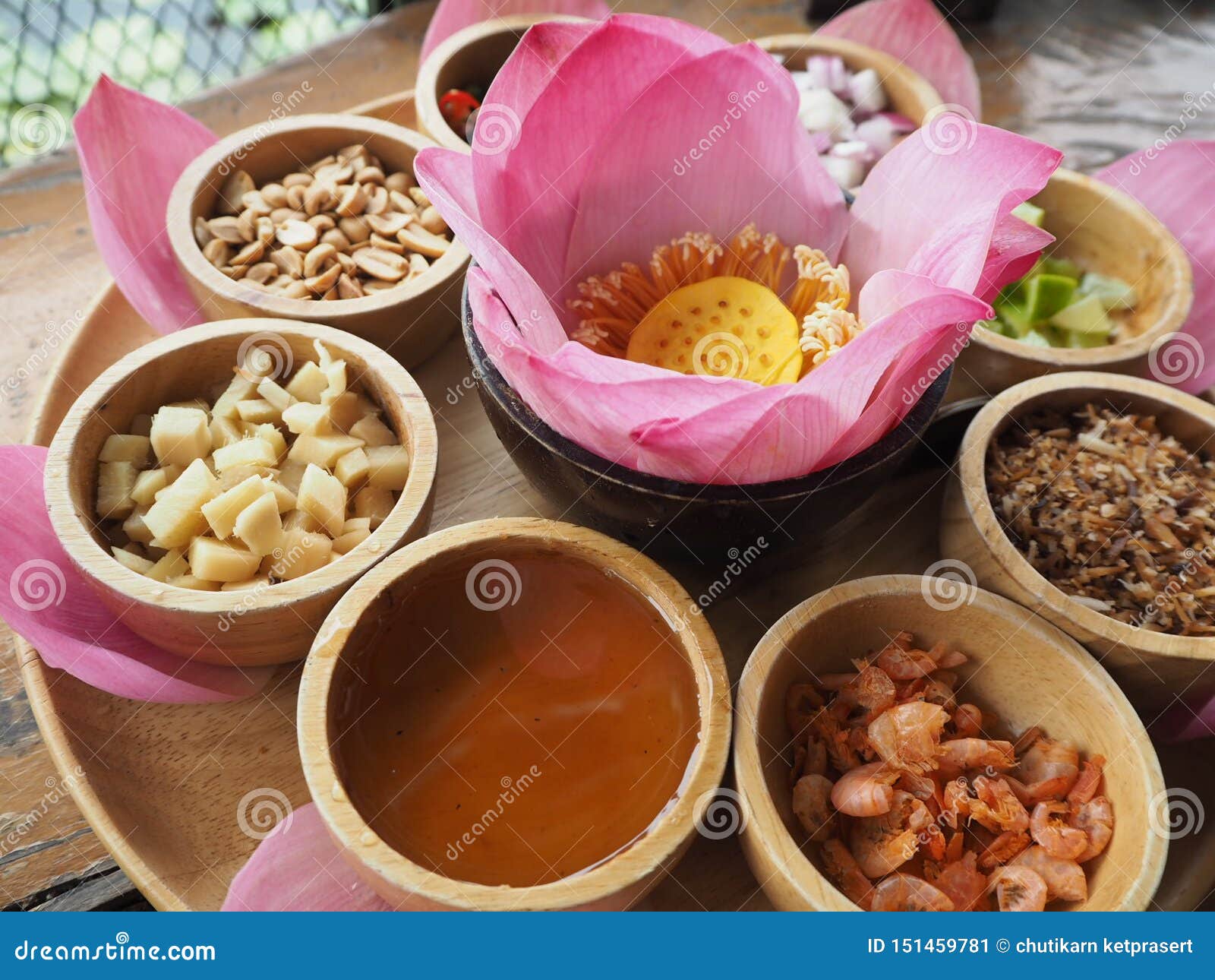 Red Lotus Food stock image. Image of thai, flower, food