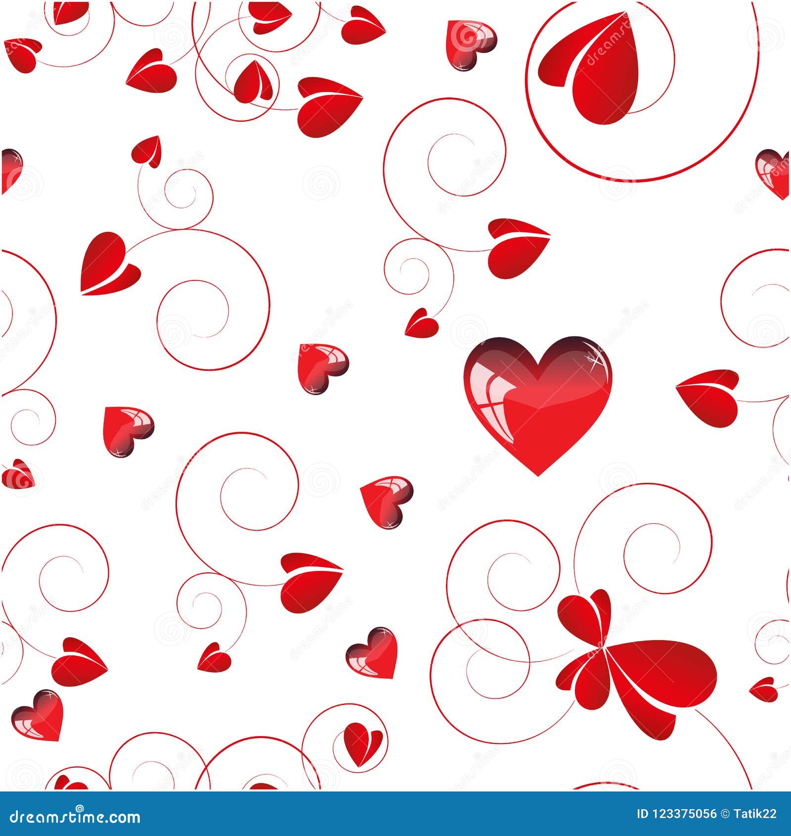 Red Love Design ,white Background Stock Vector Illustration of