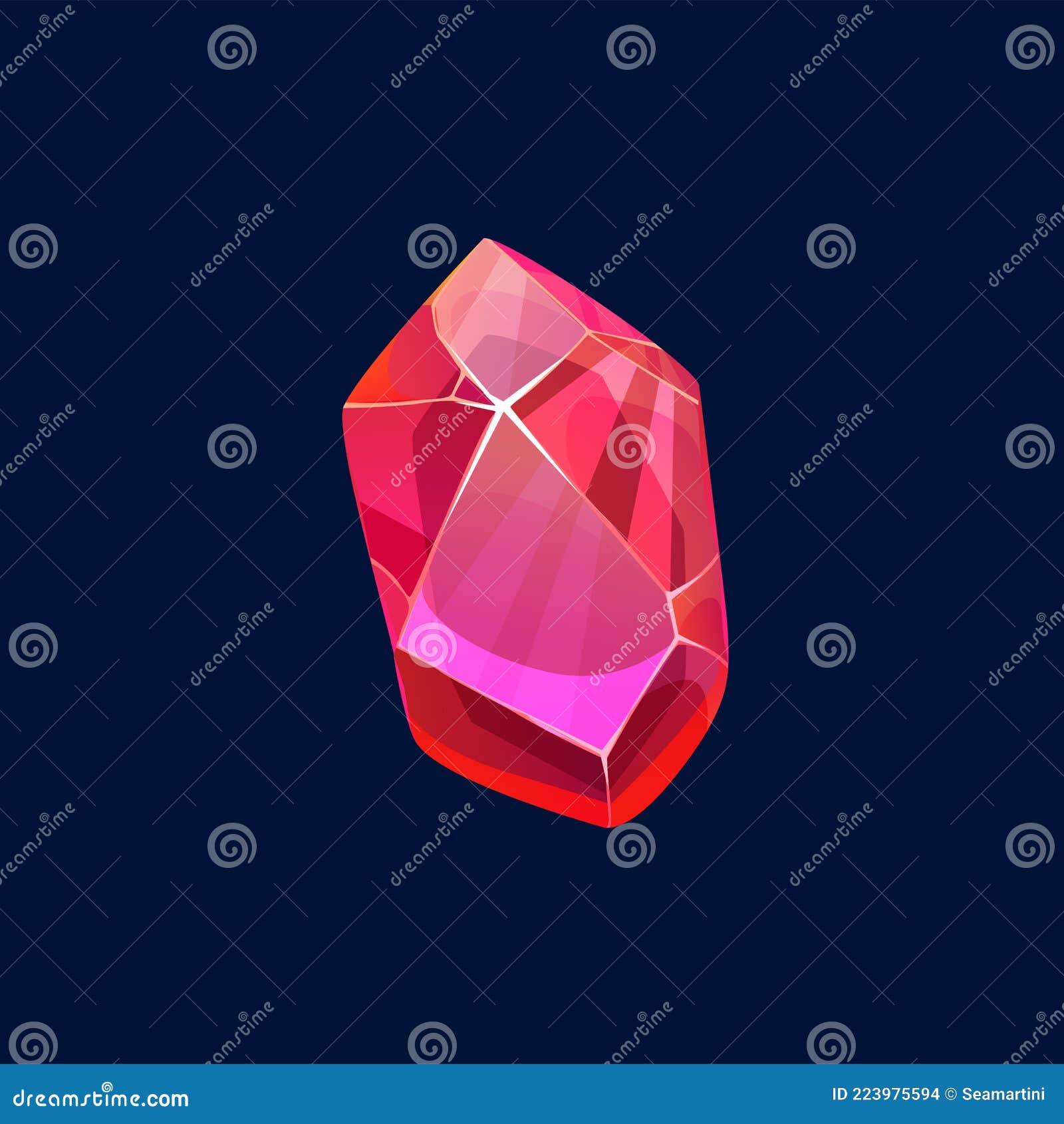 Red crystals stock illustration. Illustration of crystalline - 11391859