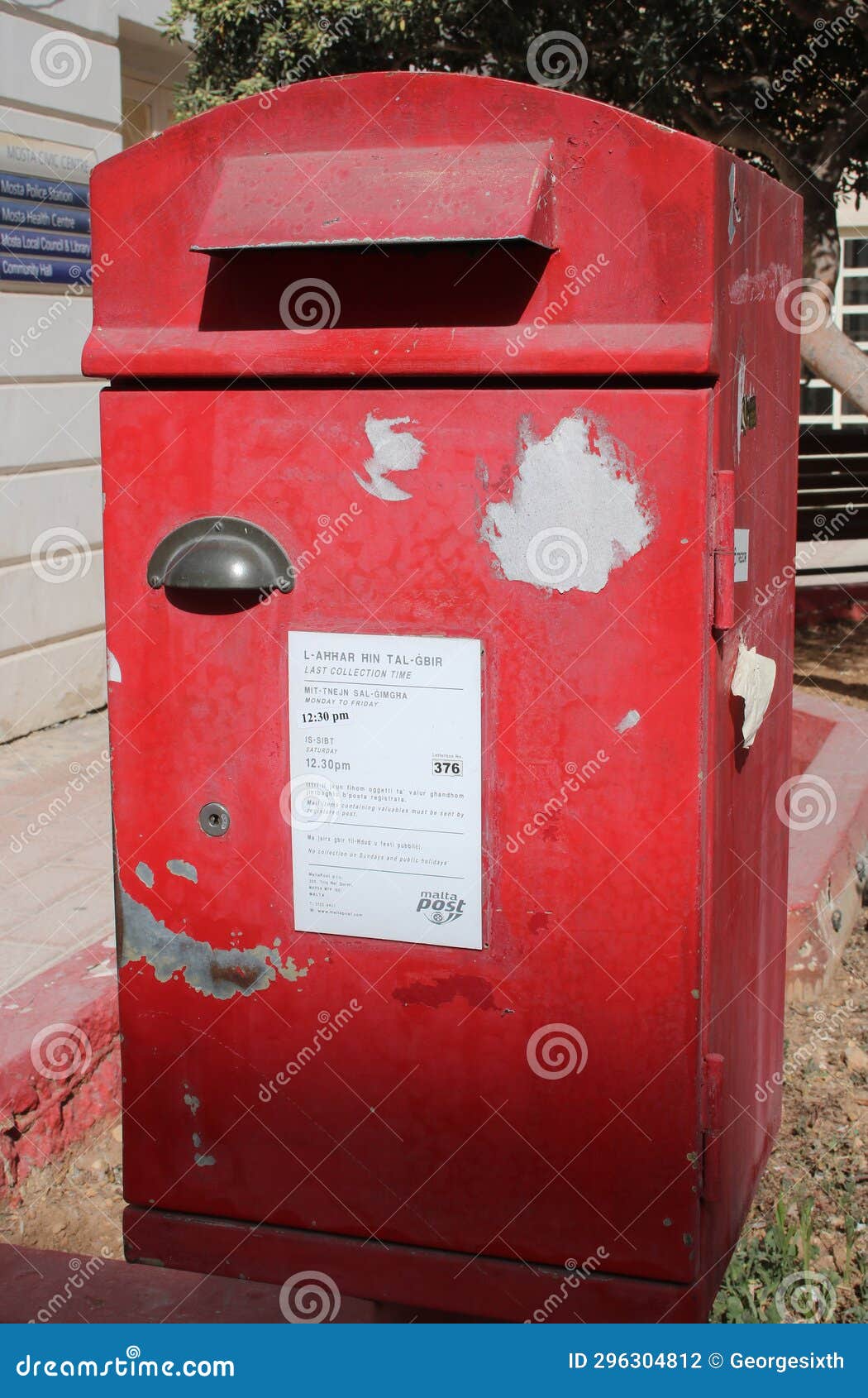 Red Maltese Post Box, Malta Post Editorial Photography Image of