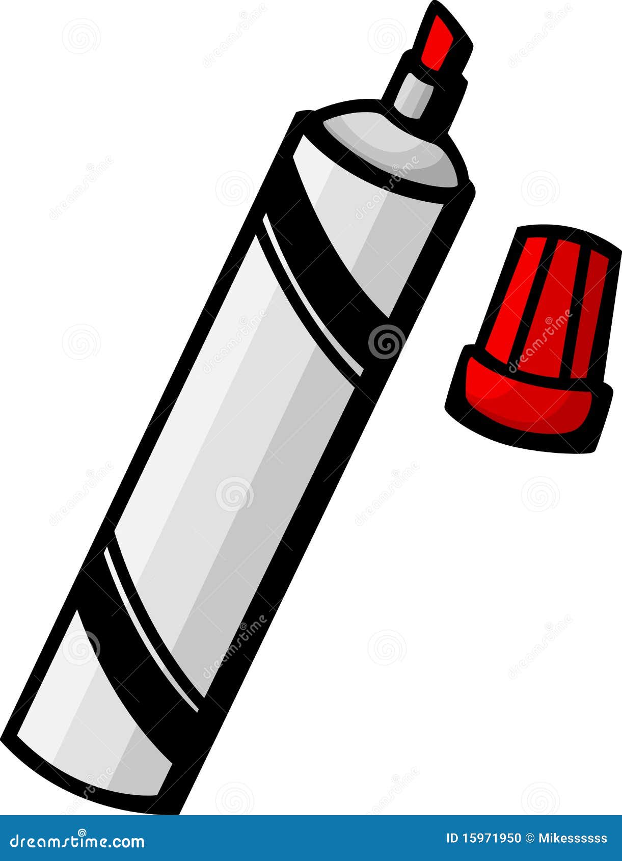Red Marker Vector Illustration Stock Vector Illustration of permanent