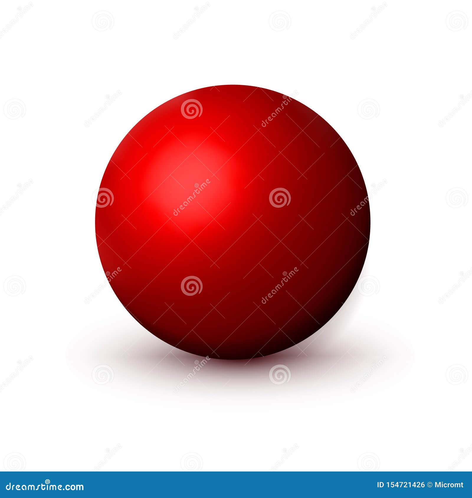 Download Red Matte Sphere, Ball. Mock Up Of Clean Round The Realistic Object, Velvety Orb Icon. Design ...