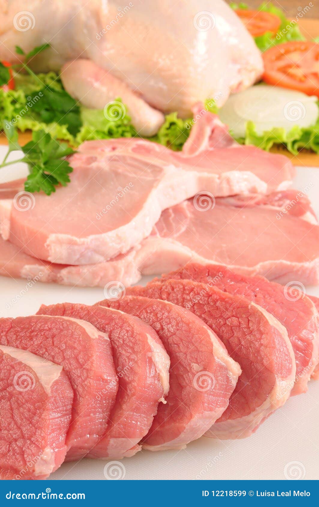 Red Meat And Chicken Royalty Free Stock Images - Image ...