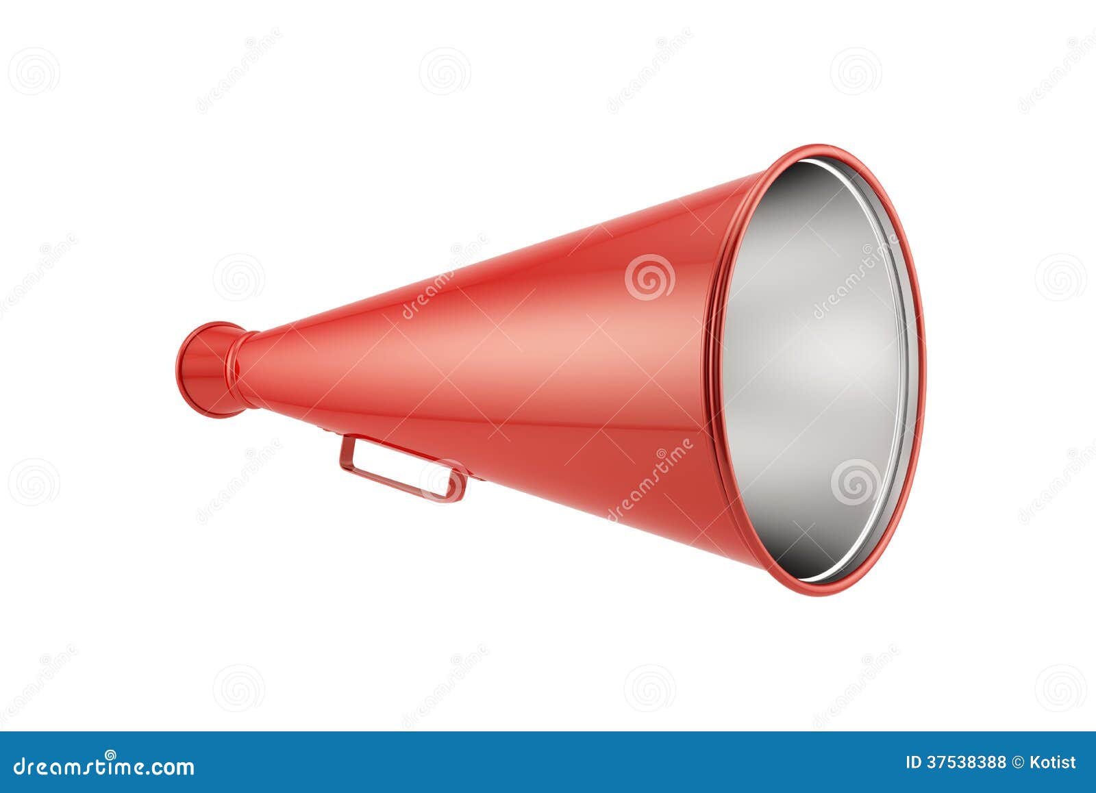 Red megaphone stock illustration. Illustration of equipment 37538388