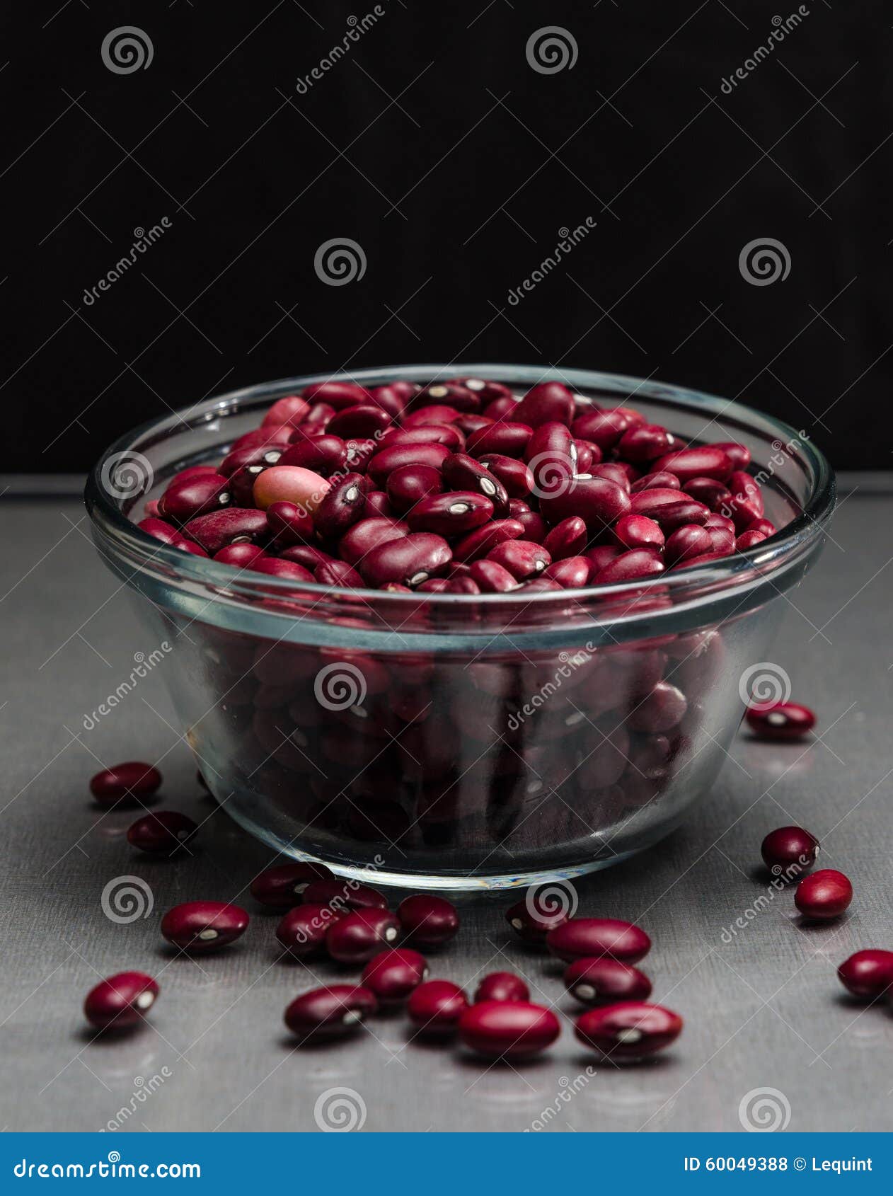 Red Mini Kidney Beans Measured In Cup Phaseolus Vulgaris ...