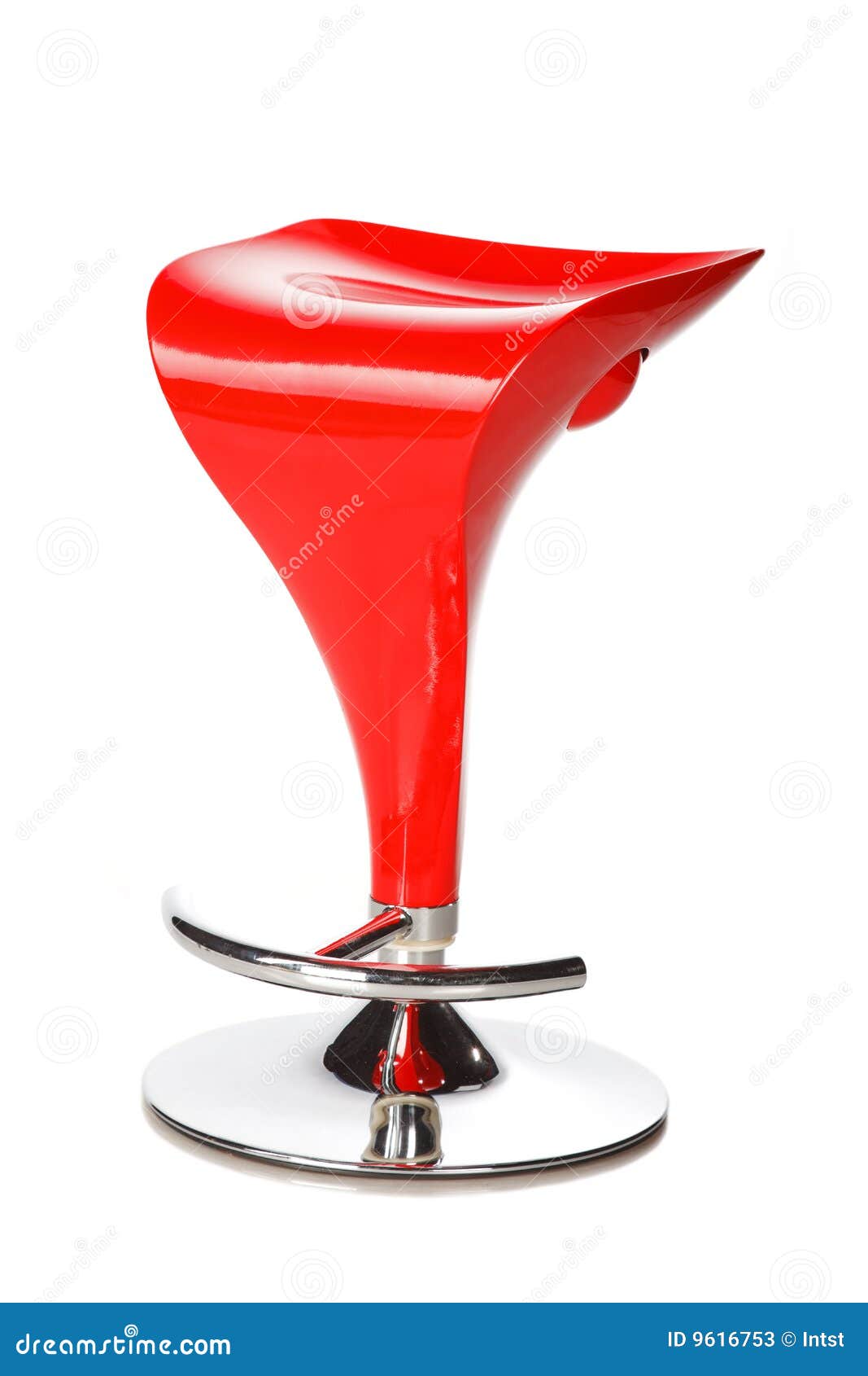 Red modern bar chair stock image. Image of luxury, furniture 9616753