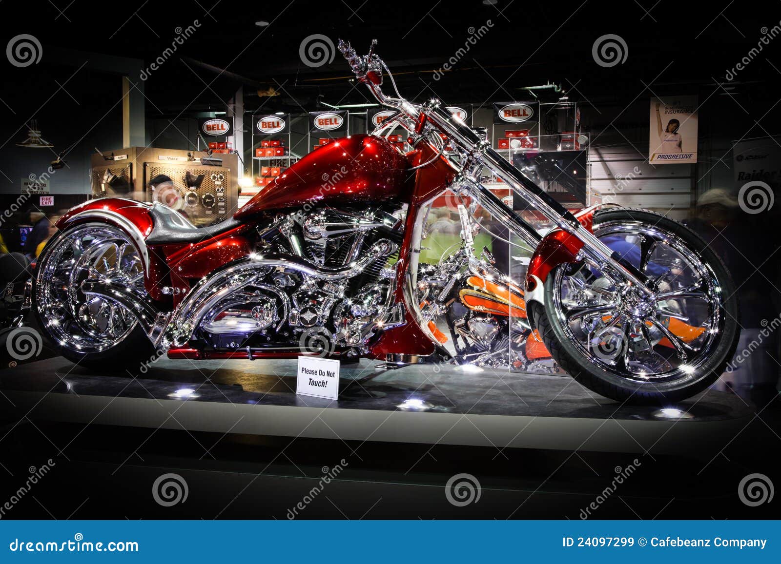 Red Motorcycle Chicago Motorcycle Show Editorial Stock Image Image