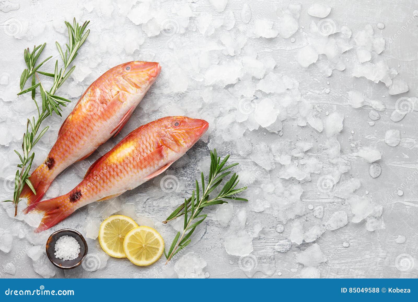 Red mullet fish cooking stock photo. Image of mullet