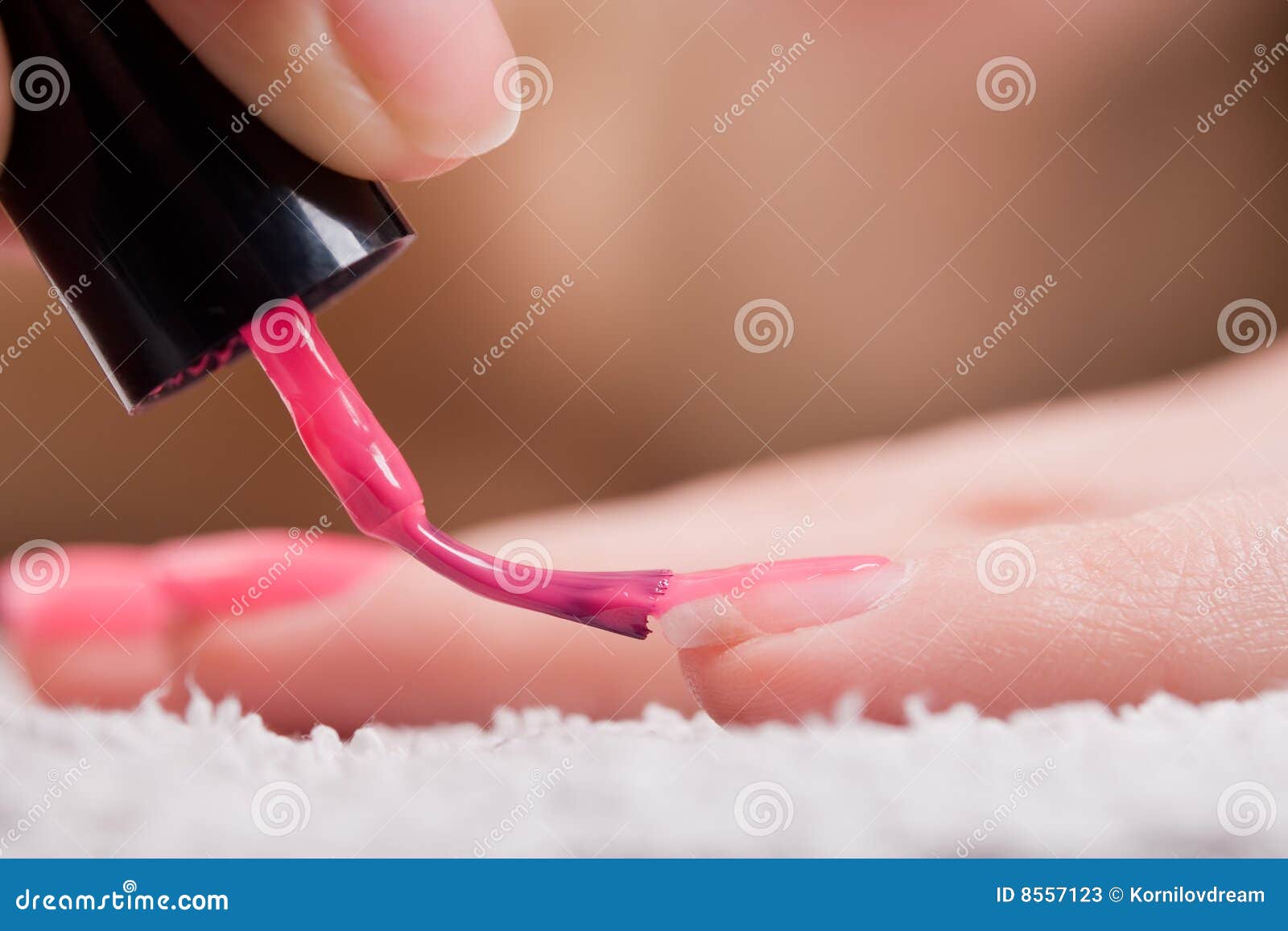 red nail polish