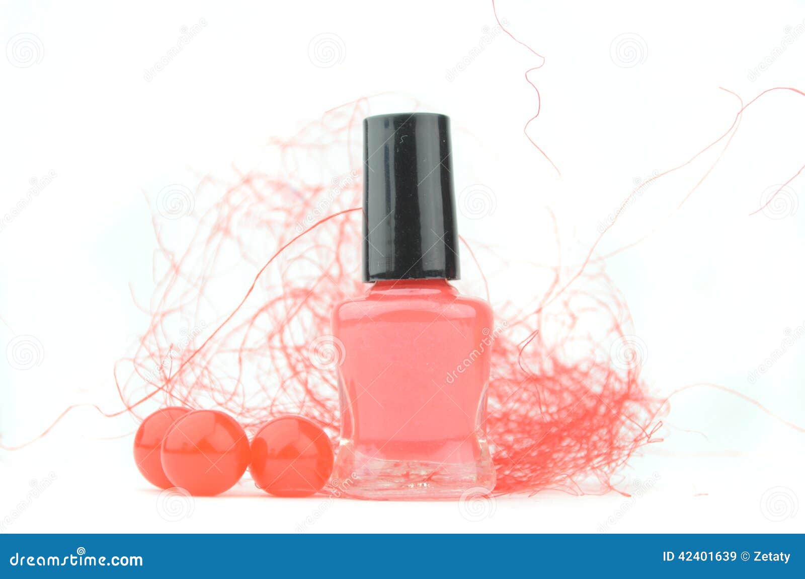 Red Nail Polish Bottle stock image. Image of colored 42401639