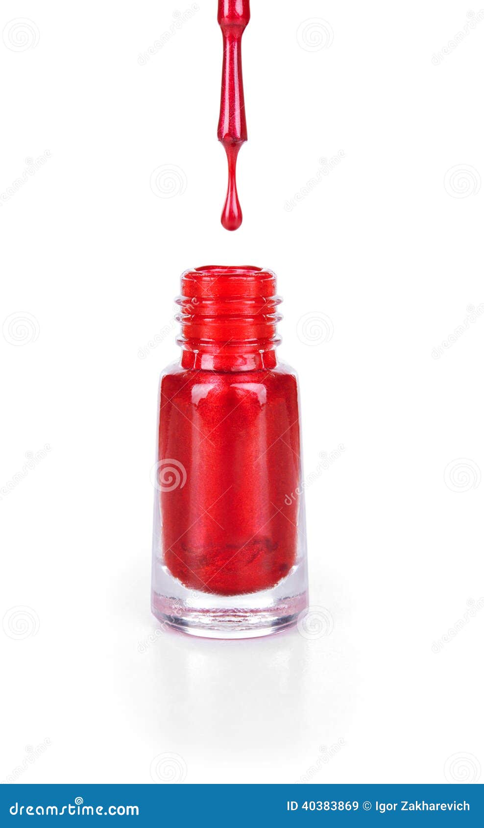 Red Nail Polish with a Drop Stock Image - Image of cosmetics, liquid ...