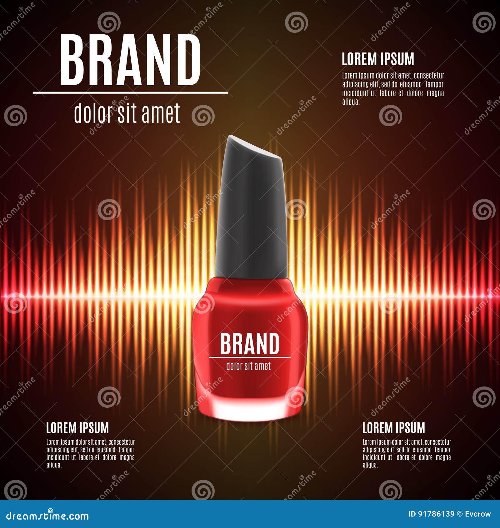 red nail polish template