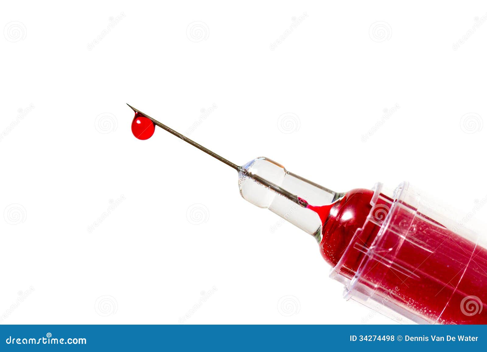 Red needle stock photo. Image of background, blood, close 34274498