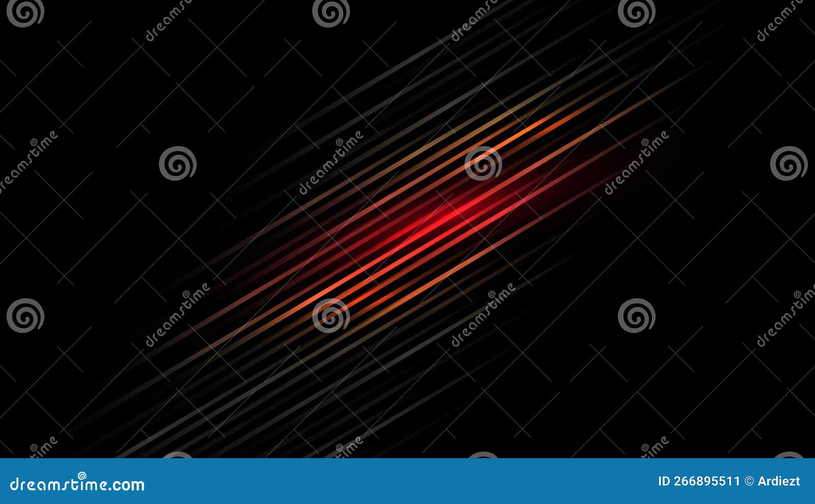 Red Neon Light Line on Black Background Stock Vector - Illustration of ...