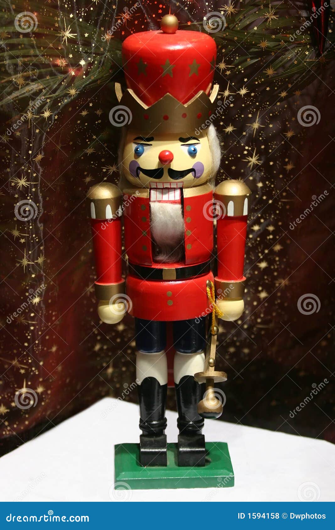 Red Nutcracker stock photo. Image of christmas, holiday 1594158