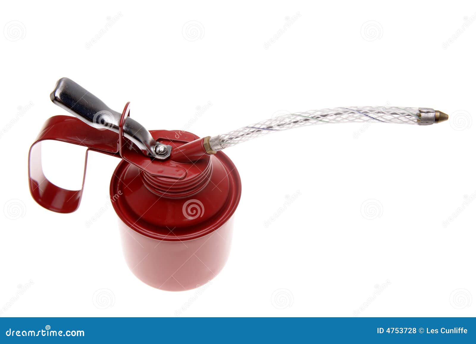 Red oil can stock photo. Image of studio, lubricating - 4753728