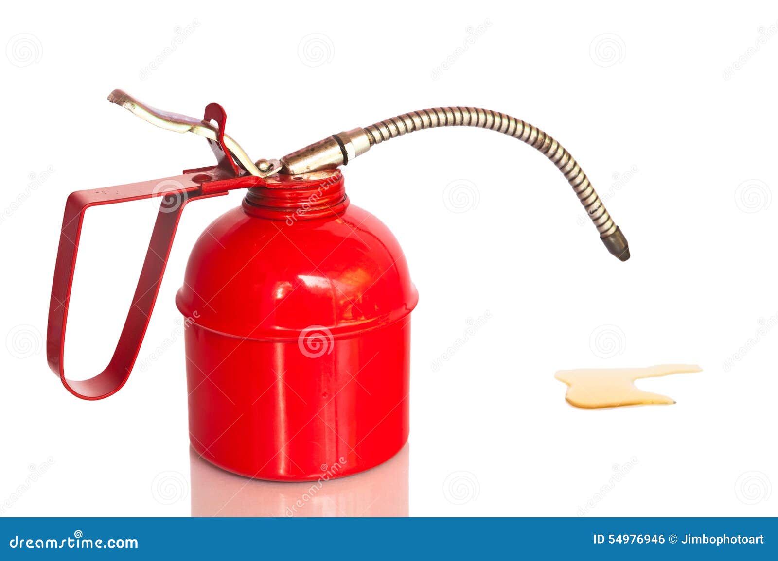 Red Oil Can, Isolated, Clipping Paths Stock Photo - Image of ...