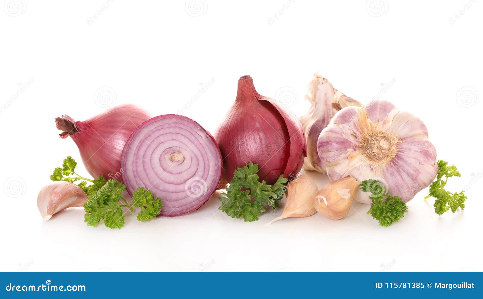 Red onion and garlic stock image. Image of white, grocery 115781385