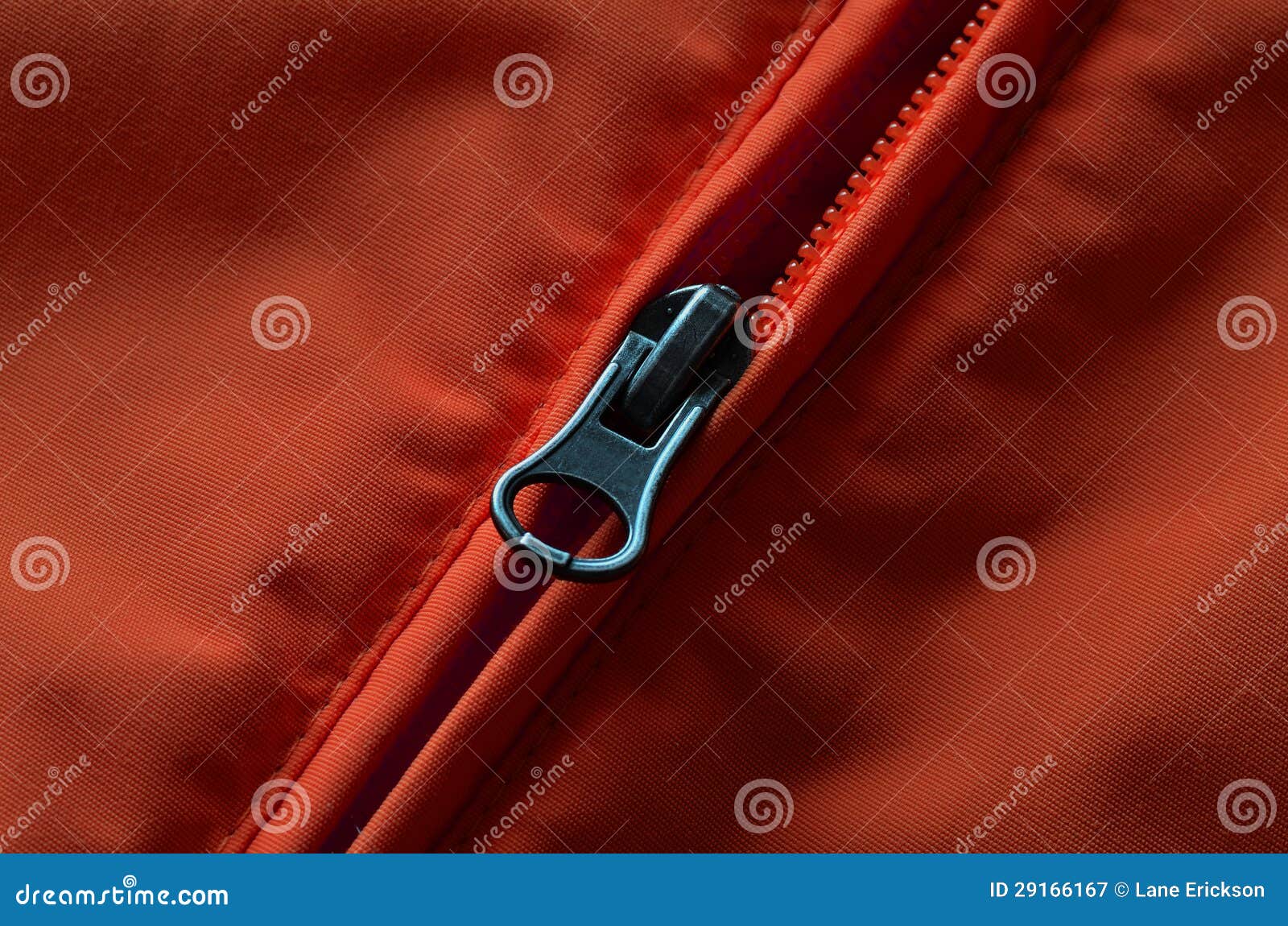Red and Orange Coat Zipper stock image. Image of metal - 29166167