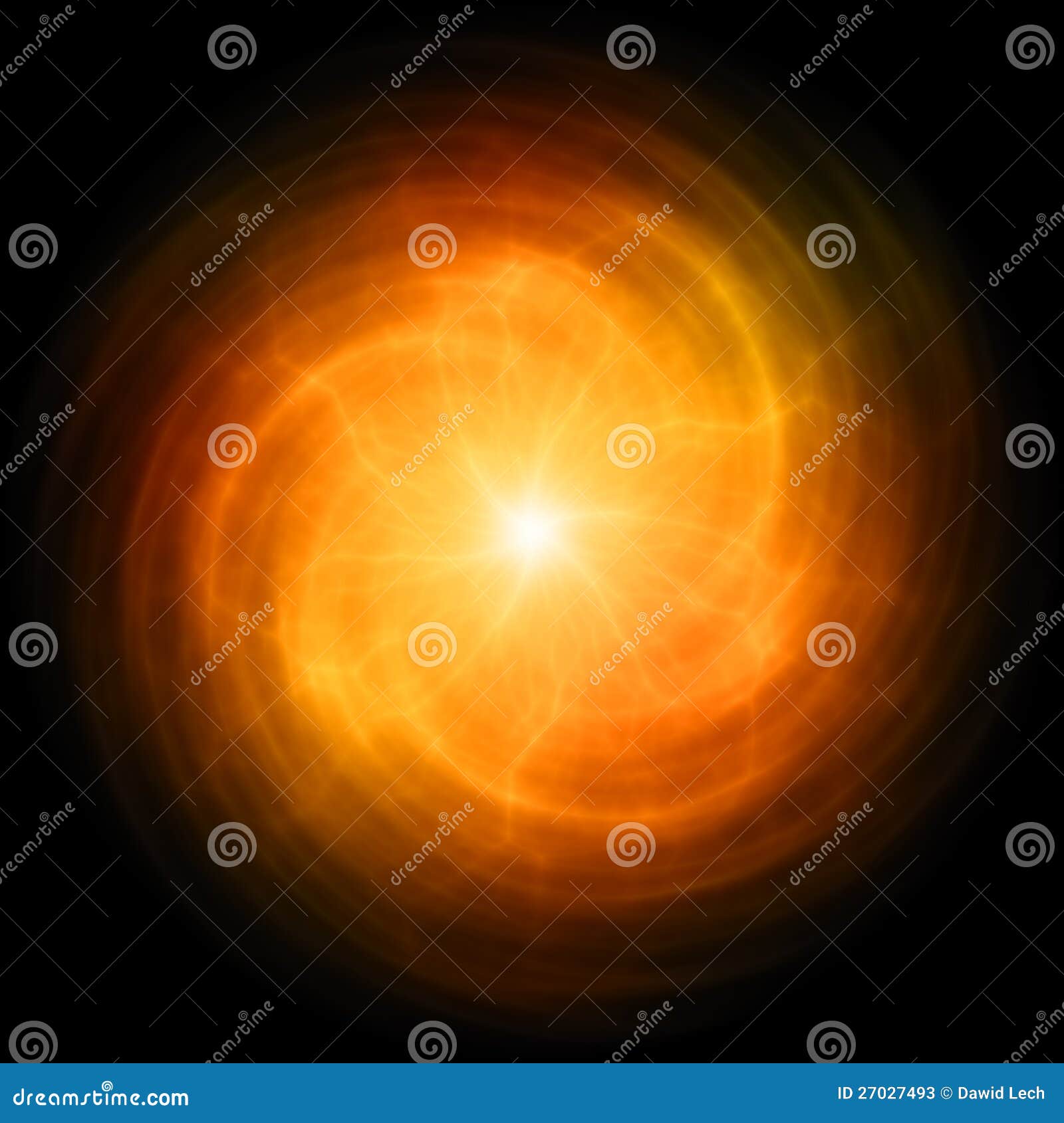 Red / orange energy ball stock illustration. Illustration of electric