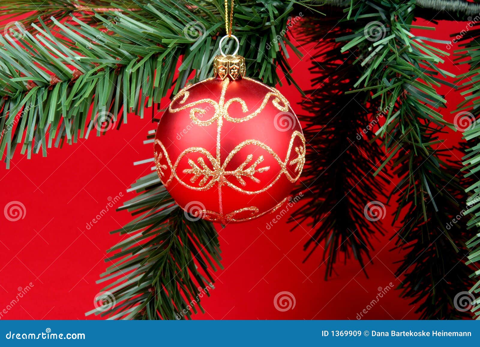 Red Ornamant stock image. Image of christmas, color, balls - 1369909