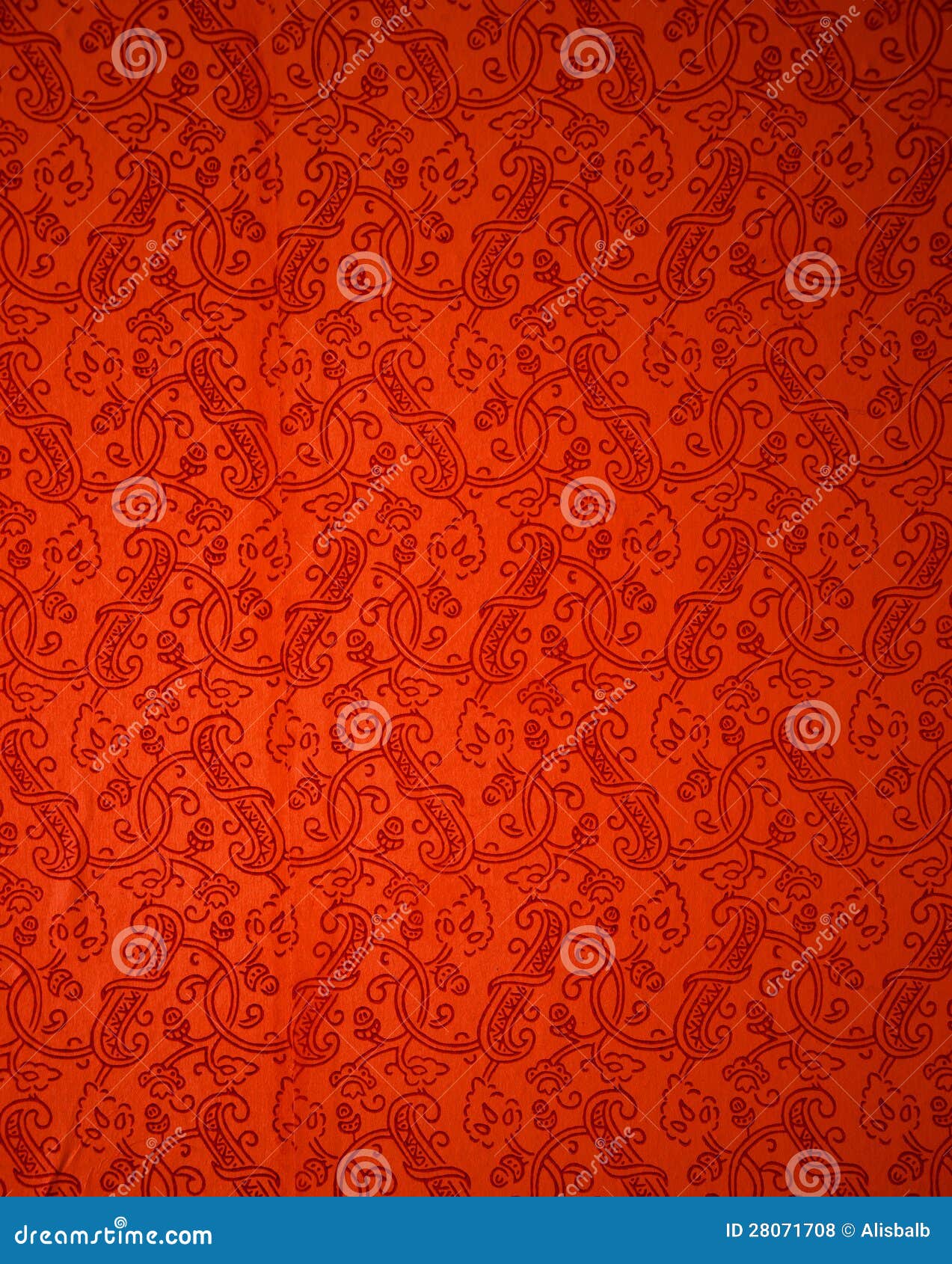Red Ornamental Wallpaper Background Stock Illustration Illustration