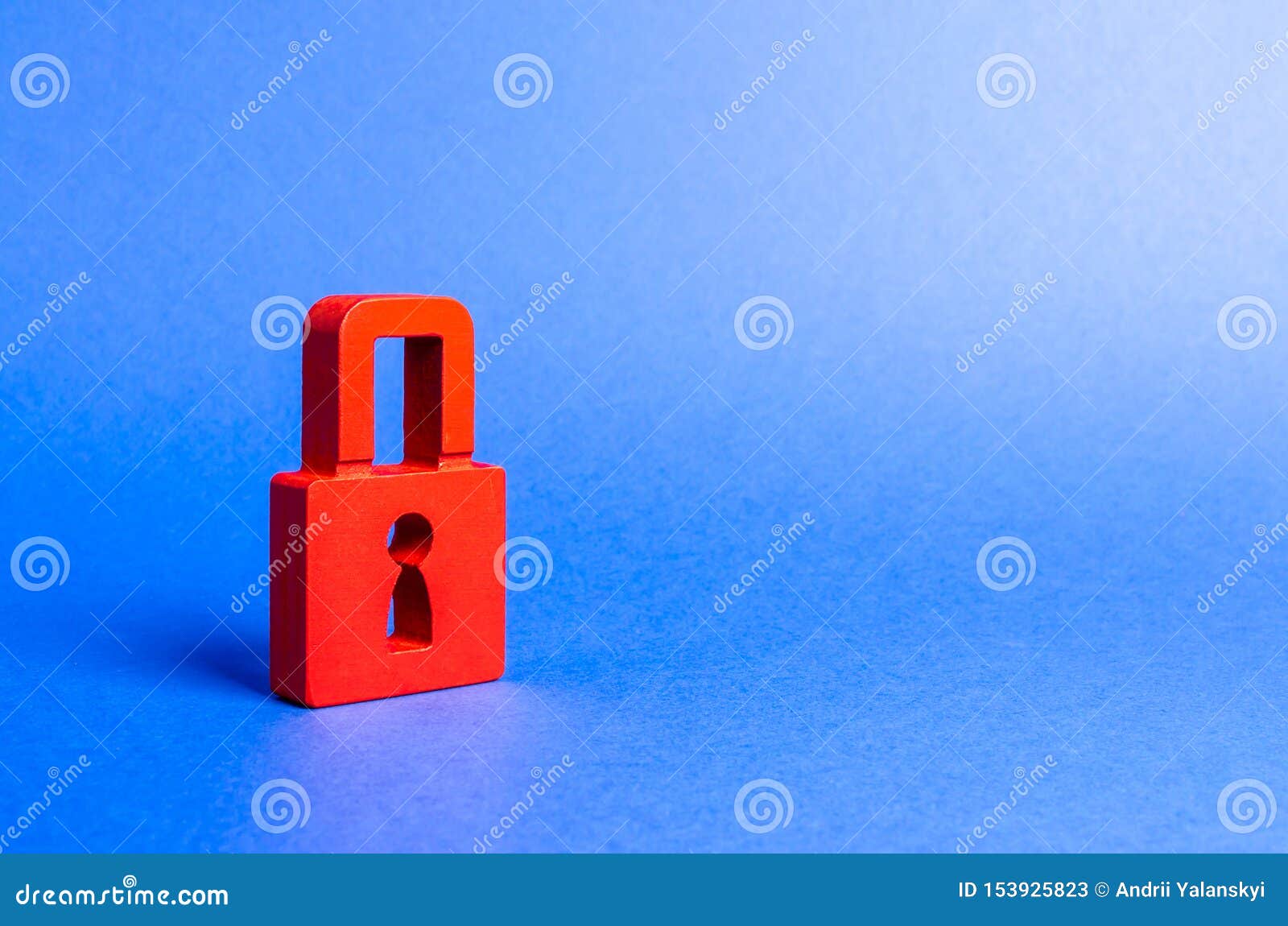 a red padlock. information safty. preservation of secrets, information and values. protection and insurance. hacking attack.